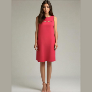 Elie Tahari Fuchsia Cutout Sleeveless Sheath Dress Size 10